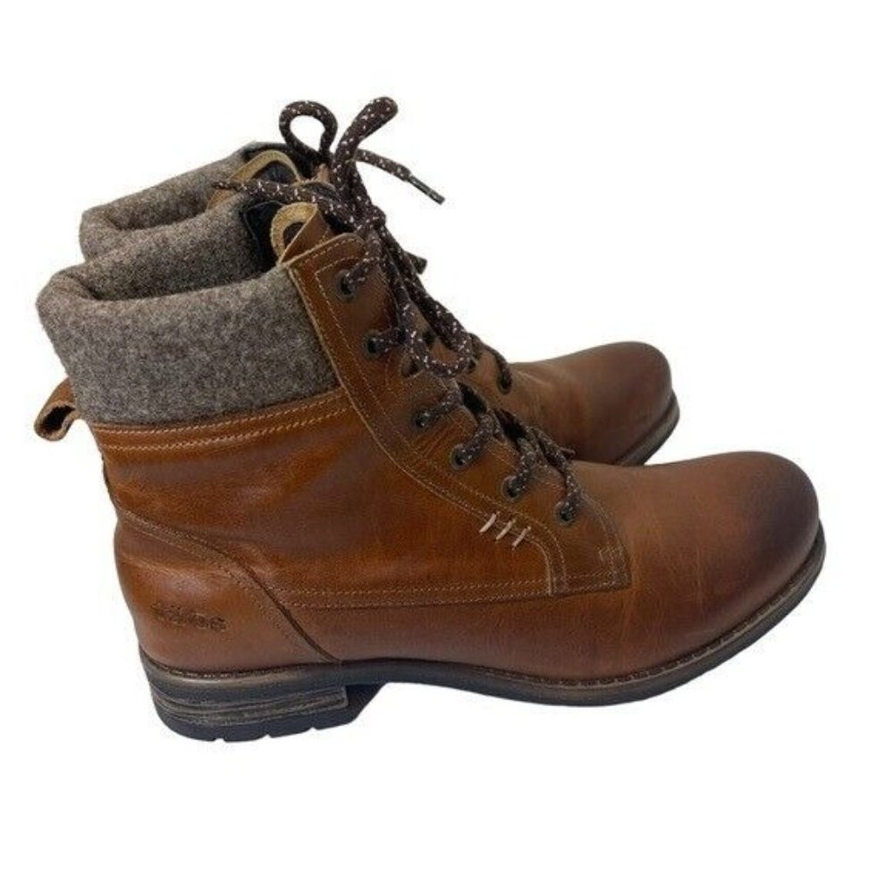 Taos Cutie Women’s  Brown Leather Hiking Gorpcore Size 8.5 - Picture 5 of 12